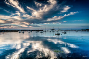 Reflet du ciel au port de Roscoff