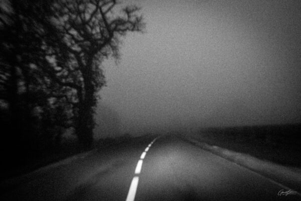 leger virage dans la brume